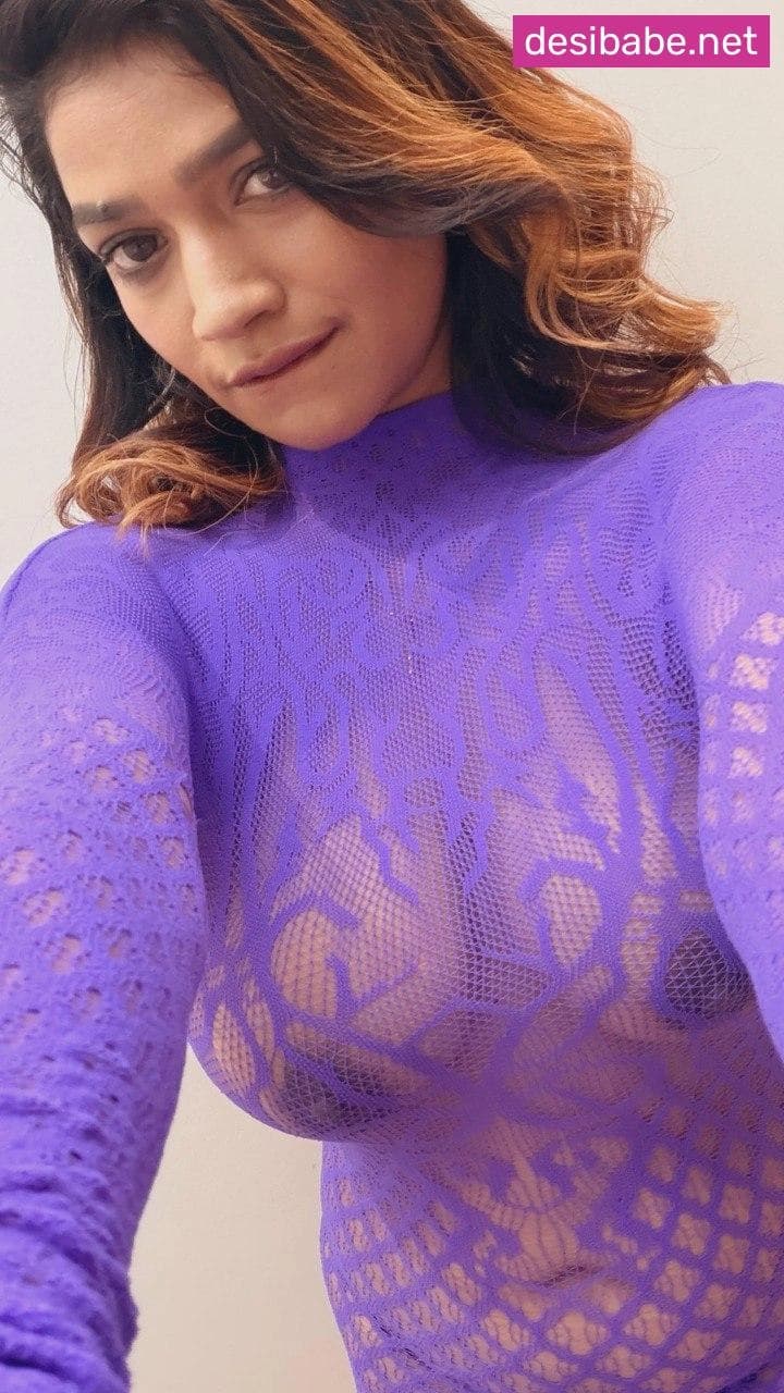 Image of South Indian Actress Lavanya Manickam Leaked Nude Pics See Through Boobs in Blue Lingerie