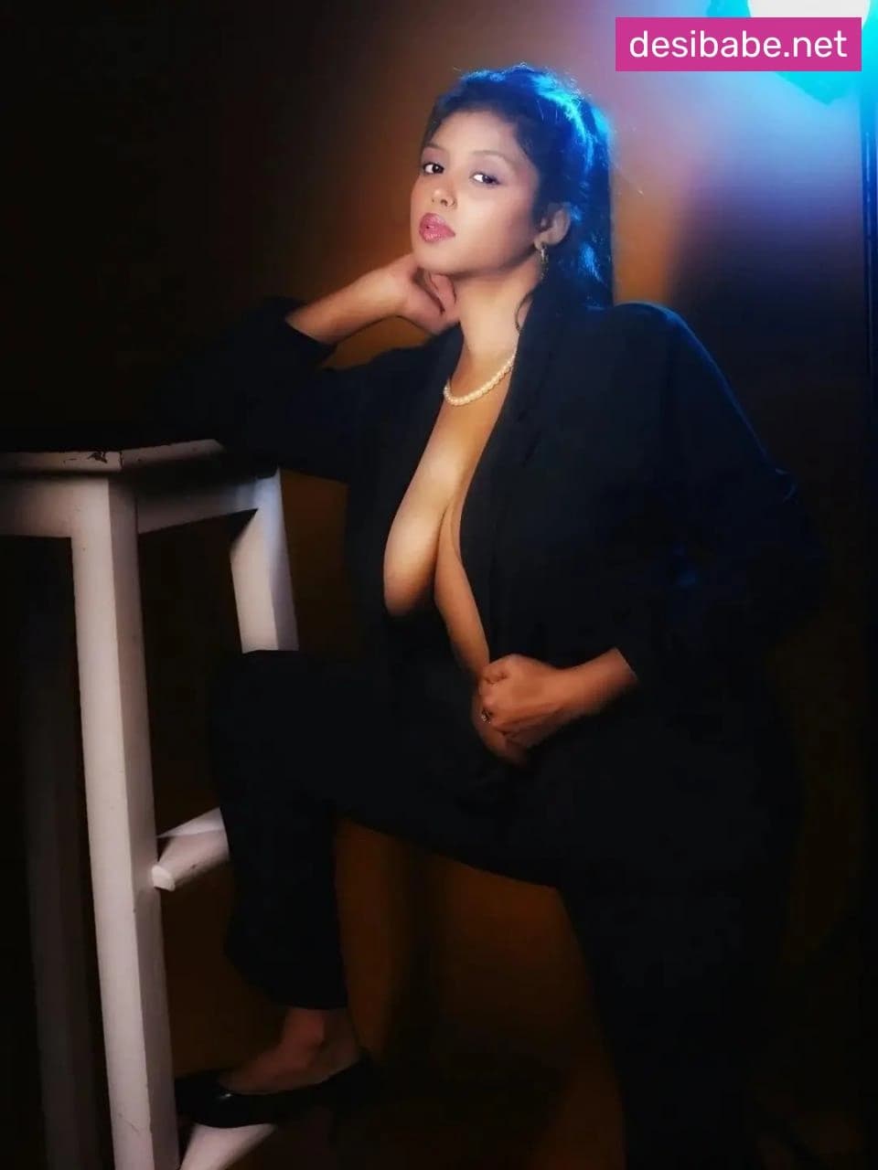 Image of Famous Insta Model Swapna Halder Viral Leaked Nudes In Black See Through Boobs Dress